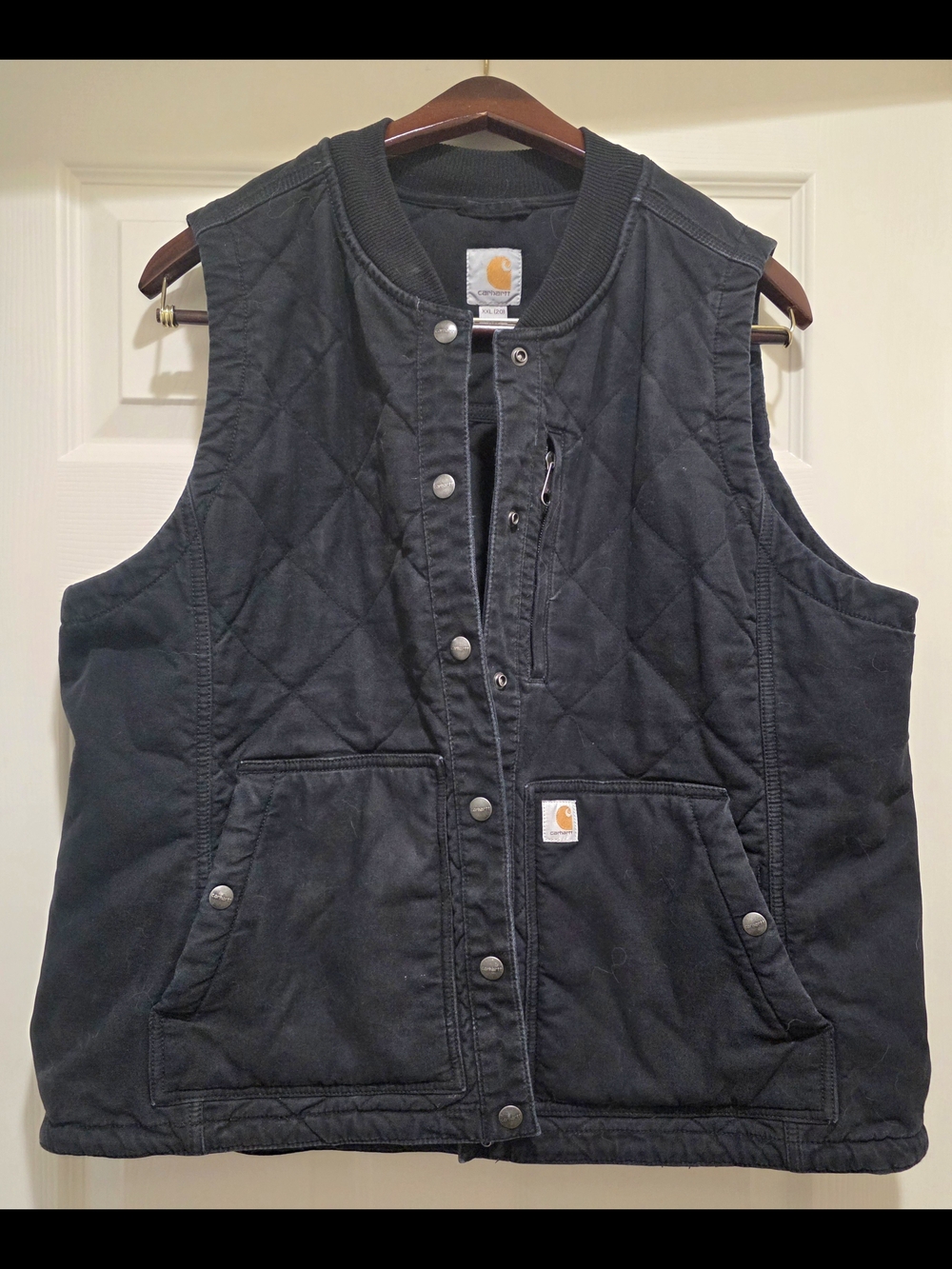 Carhartt Black Quilted Vest